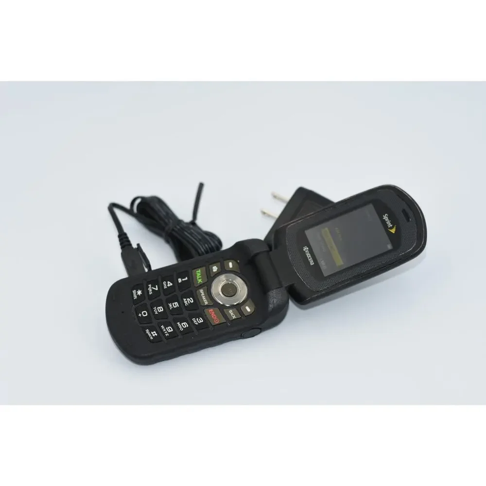 Kyocera DuraXT / E4277 - Black ( Sprint ) Camera Rugged Cellular Flip Phone